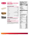 Rich's 18.25 oz. Proof and Bake White Bread Dough Nutrition Information