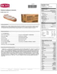 Rich's 19.5 oz. French Bread Dough Nutrition Information