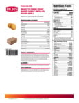  Internal Notes Jan-26-21 06:00:26 Rich's 1.9 oz. Ready-to-Finish Unfilled Round Donut Shell  Nutrition Information