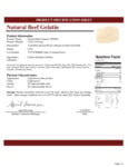 Beef Gelatin Nutrition Beef Gelatin Nutrition