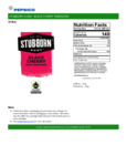 StubbornSoda Black Cherry Tarragon Nutrition