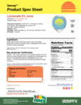 Suncup Juice Lemonade Cup 4 oz Nutrition Suncup Juice Lemonade Cup 4 oz Nutrition