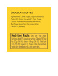 SUPERNATURAL CHOCOLATE SOFTIES Nutrition