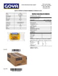 GOYA 24 oz. Tapioca Starch Nutrition Information