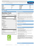 Thick It 36 oz Nutrition