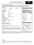 Mission Tri-Color Unfried Tortilla Chip Nutrition Information