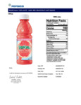 TROPICANA 100% JUICE - RUBY RED GRAPEFRUIT JUICE BLEND Nutrition