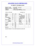 Yeast15910 Nutrition