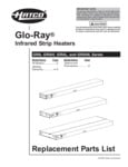 Hatco Glo-Ray Replacement Parts List Hatco Glo-Ray Replacement Parts List