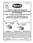 Hatco Built-In Hot/Cold Shelves Manual Hatco Built-In Hot/Cold Shelves Manual