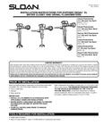 FLUSHOMETER SENSOR ROYAL SINGLE EXP 1.0 GPF instructions FLUSHOMETER SENSOR ROYAL SINGLE EXP 1.0 GPF instructions