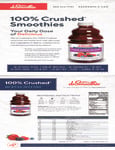 Dr. Smoothie Crushed Smoothie Sell Sheet