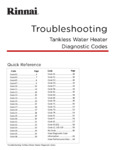 Rinnai Troubleshooting Guide