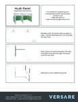 Versare Hush Panel Assembly Instructions Versare Hush Panel Assembly Instructions