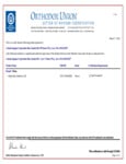 Kosher Certification Letter