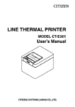 Citizen Line Thermal Printer Manual Citizen Line Thermal Printer Manual