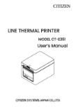 Citizen Line Thermal Printer Manual