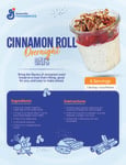 cinnamon roll overnight oats recipe