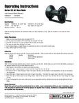 LIGHT DUTY HAND CRANK HOSE REEL manual LIGHT DUTY HAND CRANK HOSE REEL manual
