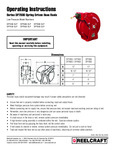 ULTIMATE DUTY DUAL PEDESTAL HOSE REEL manual