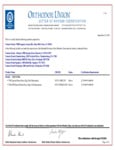 Kosher Certification Letter