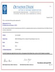 Kosher Certification Letter