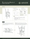 Boomerang Bar Stools Instruction Sheet