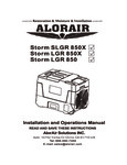 STORM 850X DEHUMIDIFIER manual STORM 850X DEHUMIDIFIER manual