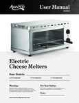 Avantco Electric Cheese Melter Manual Avantco Electric Cheese Melter Manual
