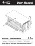 Avantco User Manual 177CHSME23M, 177CHSME24A, 177CHSME32M Electric Cheese Melter