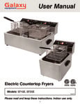 Galaxy EF10E 10 lb. Electric Countertop Fryer - 110V, 1600W