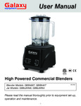 Galaxy GBB480T Blender Manual