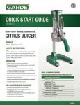 181MCJ1 Quick Start Guide 181MCJ1 Quick Start Guide