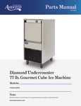 194EUCG80A Undercounter Gourmet Cube Ice Machine 194EUCG80A Undercounter Gourmet Cube Ice Machine