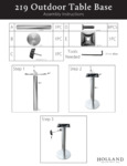 219 Outdoor Table Assembly