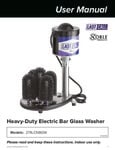 Last Call Electric Glass Washer Manual