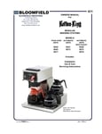 Bloomfield 8572D3F-120V Auto Coffee Maker - 3 Warmer w/ Hot Water - Globe  Equipment Company