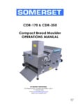Somerset CDR-170 CDR-250 Manual