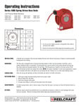 3-8 IN. X 25 FT. PREMIUM DUTY HOSE REEL Service Manual 3-8 IN. X 25 FT. PREMIUM DUTY HOSE REEL Service Manual
