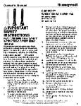 Honeywell 328HWLHYF260 Manual