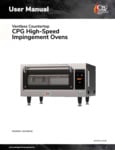 CPG Ventless High-Speed Impingement Oven Manual CPG Ventless High-Speed Impingement Oven Manual