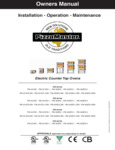 PizzaMaster Electric Counter Top Ovens Owners Manual PizzaMaster Electric Counter Top Ovens Owners Manual