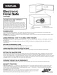 360 Office Furniture Hotel Safe Manual 911HS082 360 Office Furniture Hotel Safe Manual 911HS082