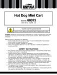 Benchmark USA Hot Dog Cart Manual