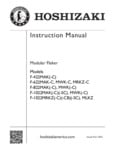 Hoshizaki Modular Flaker Manual