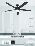 Aerodyne Indoor Smart Fan ENERGY STAR with LED Light 60 inch with Remote manual
