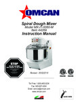 Spiral Mixer Manual Spiral Mixer Manual