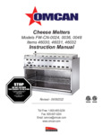 Omcan Cheese Melters 46030 46031 46032 Manual Omcan Cheese Melters 46030 46031 46032 Manual