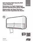 Tork Elevation 473208 Coreless High Capacity Black Double Roll Toilet Tissue Dispenser Tork Elevation 473208 Coreless High Capacity Black Double Roll Toilet Tissue Dispenser