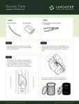 Security Cable Assembly Instructions